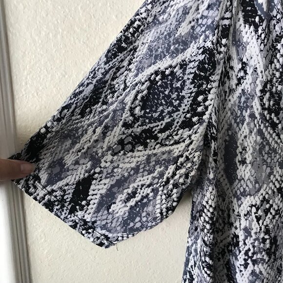 Alfani Women Geometric Print Blouse - Size XXL - Picture 5 of 8